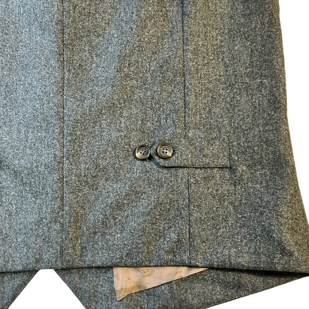 Brunello Cucinelli Sartoria Wool Vest Made in Italy Bespoke Atelier Gray